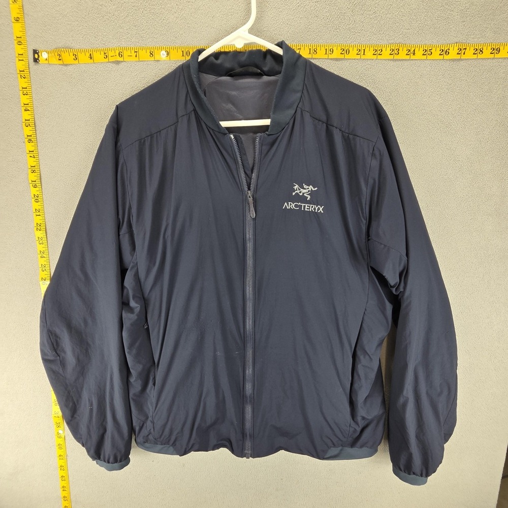 Arc'teryx Jacket Mens Medium Blue Atom LT Short Insulated Full Zip Lightweight